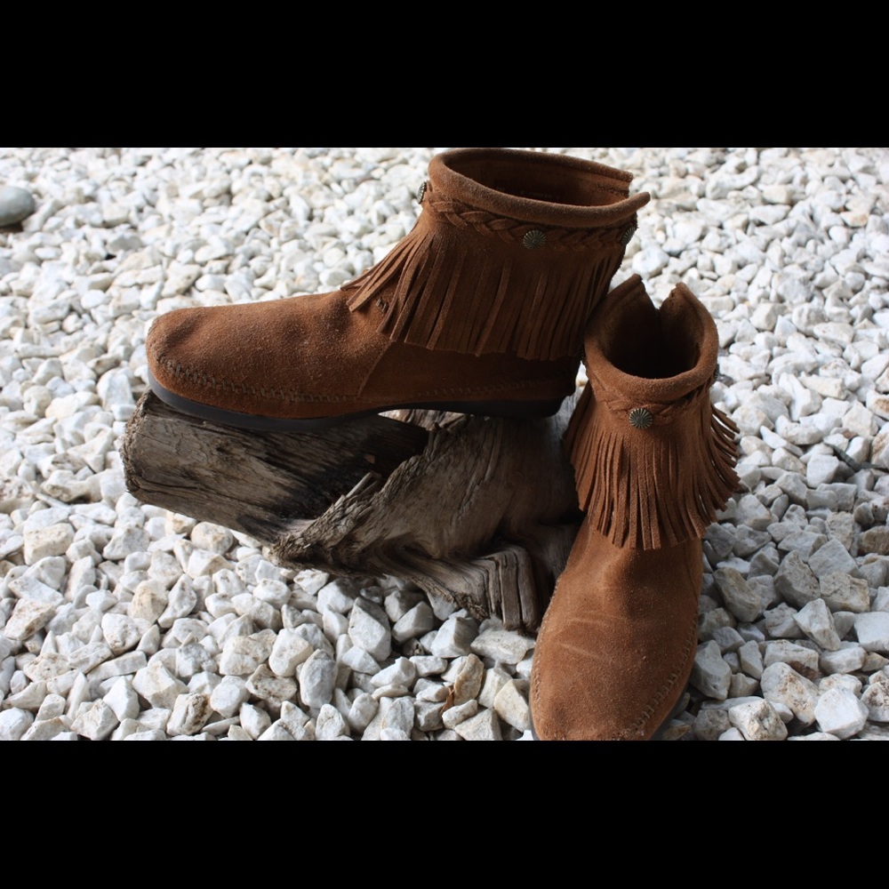 Minnetonka Fringe Boots